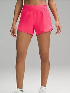 lululemon Hotty Hot Running Shorts - Hot Pink